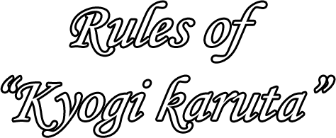 Rules of Kyogi karuta